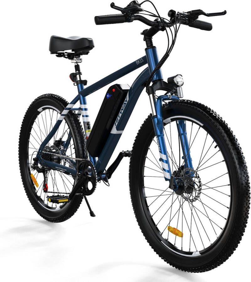 Hitway Elektrische fiets Ebike 26*3.0 48V15AH tot 35-90 km 7 versnellingen Blauw