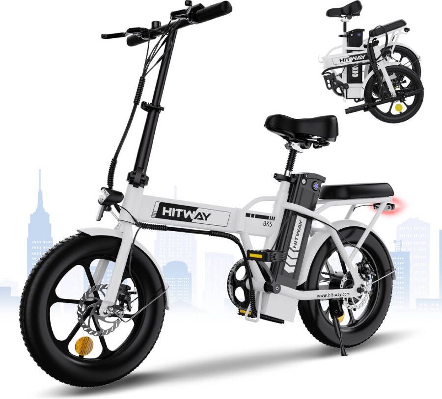 Hitway BK5 Elektrische Fiets E-Bike Opvouwbaar 8 4Ah Accu- 16 Inch