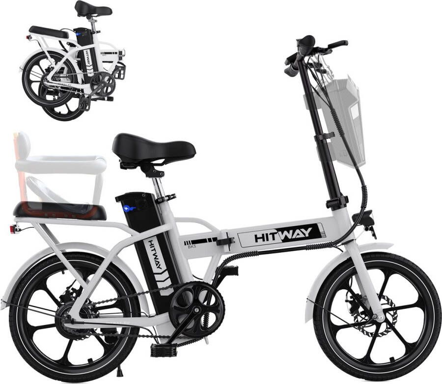 Hitway BK5 Elektrische Fiets E-Bike Opvouwbaar 8 4Ah Accu- 16 Inch