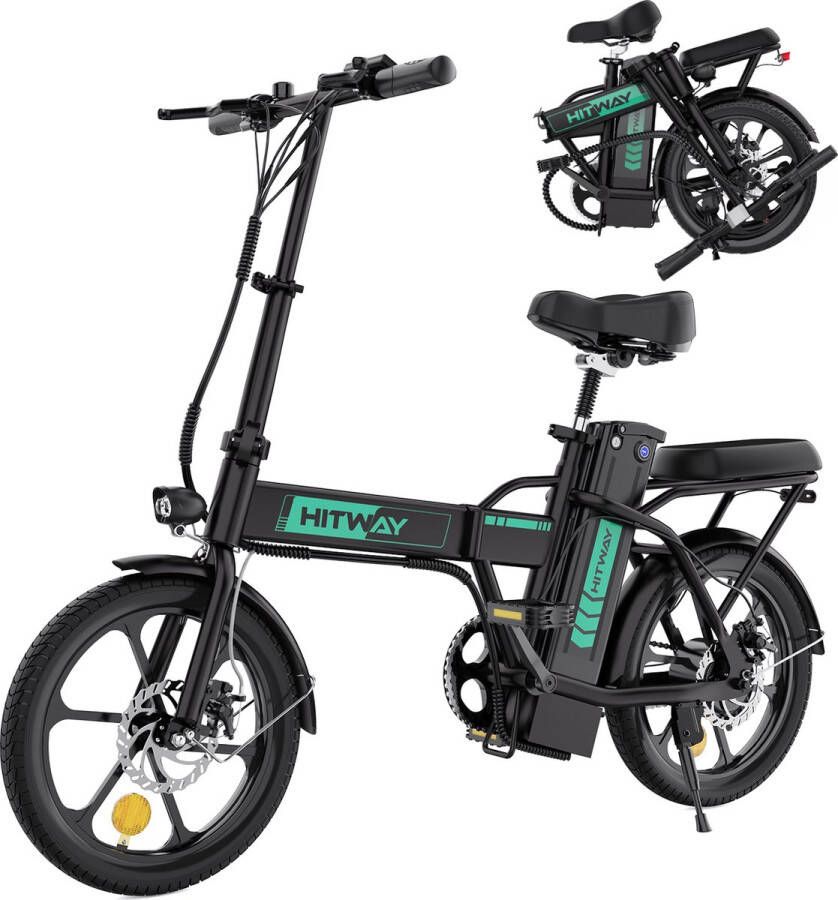 Hitway BK5 Elektrische Fiets E-Bike Opvouwbaar 12Ah Accu- 16 Inch