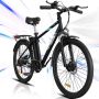 Hitway Elektrische Fiets Elektrische mountainbike 14AH 26 Inch 250W Motor Zwart - Thumbnail 1