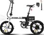 Hitway Elektrische Fiets BK2 Trendy 16 Inch City Commuter EBike met Afneembare 36V 7.8Ah Lithium Batterij Opvouwbaar Mountain E-Bike met 250W Motor IP54 Waterdicht - Thumbnail 3