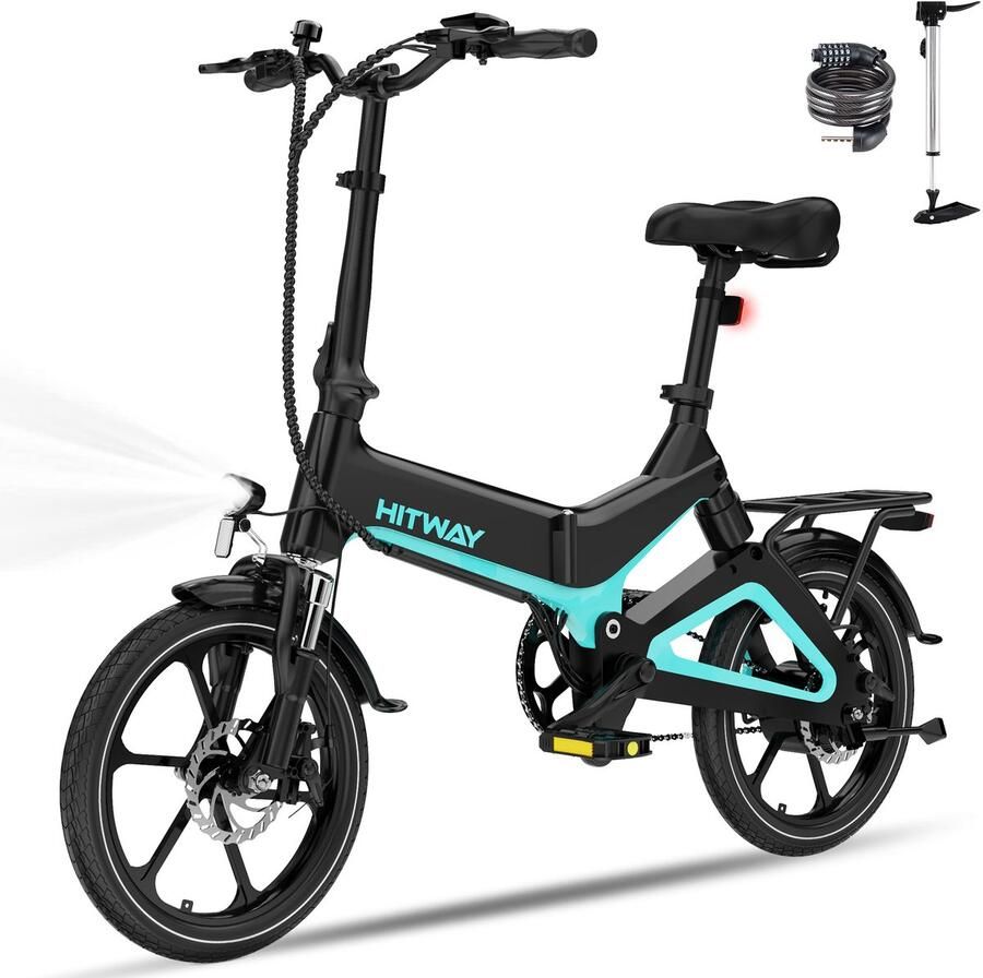 Hitway Elektrische Fiets BK31 Trendy 28 Inch City Commuter EBike met Afneembare 36V 13Ah Lithium Batterij Damesfiets E-Bike met 250W Motor 7 Versnellingen IP54 Waterdicht - Foto 1