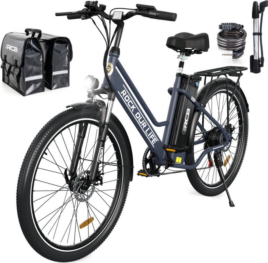 Hitway BK6S Elektrische Fiets Opvouwbare E-bike 20 Inch Fatbike 25km h 7 Versnellingen Zwart