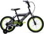 Huffy Delirium 16 Inch Jongensfiets Grijs en Groen BMX-stijl Kinderfiets - Thumbnail 1