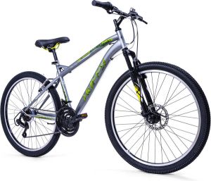 Huffy Extent 26 Inch Heren Mountainbike Grijs + Voorvering + Shimano 18 Versnellingen
