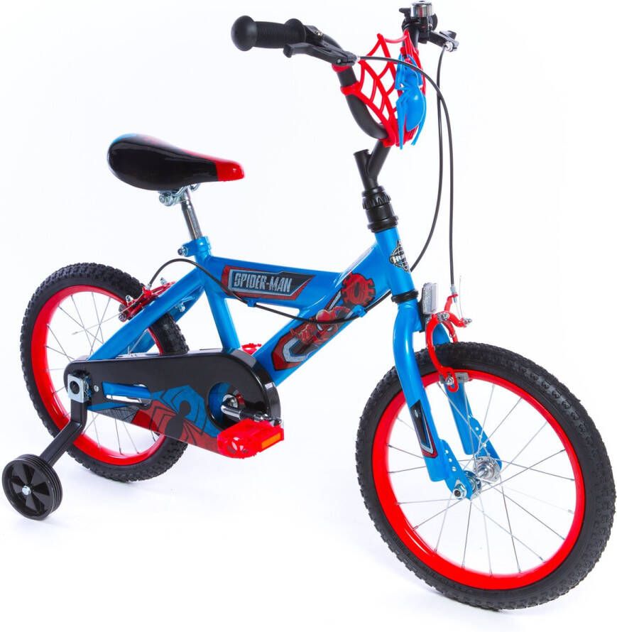 Huffy Marvel Spiderman Jongensfiets 5 7 jaar Inclusief zijwieltjes Wielen van 40 cm Snel en makkelijk te monteren(EZ Build )