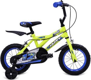 Huffy Pro Thunder 12 Inch Jongenfiets Geel BMX 3-5 jaar Kinderfiets Voor jongens en meisjes