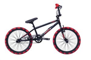 Inandoutdoormatch BMX freestyle RAPID 360 graden draaien 20 inch wielmaat Fietsen V brakes en remgrepen Frame maat 28cm Geel zwart