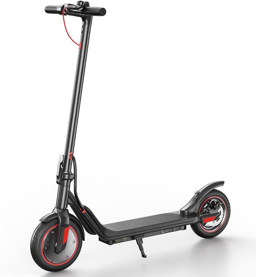 Iscooter i9M opvouwbaar Elektrische scooter 10‑inch lekbestendige luchtbanden 30km actieradius 500W motor 42V 7 5Ah accu Elektronische voorrem + schijfrem achter zwart