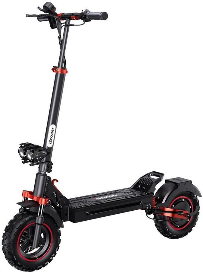 Iscooter iX5S Elektrische scooter 11-inch all-terrein luchtbanden 60km actieradius 1000W motor Maximaal laadvermogen 150 kg Maximumsnelheid 25 km u zwart