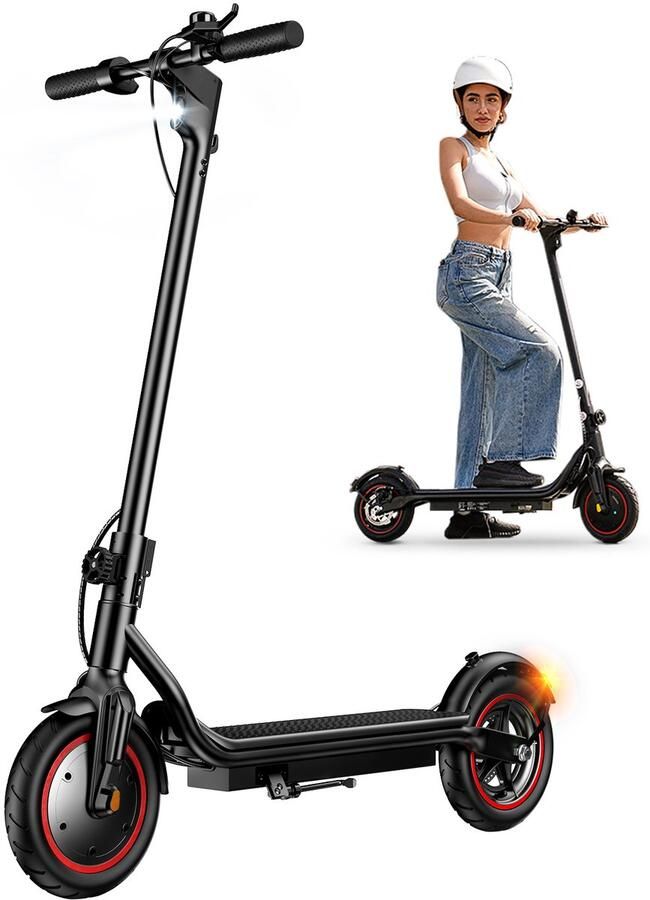 Iscooter W5 Elektrische scooter 8 5‑inch luchtbanden 34km actieradius 350W motor 36V 7 8Ah accu Maximumsnelheid 25 km u Elektronische rem + schijfrem zwart