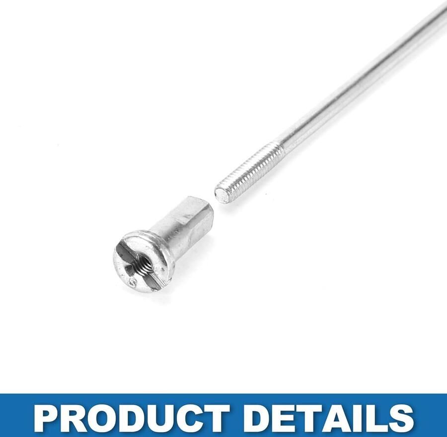 Jhubers goods Fiets Spaken 14G 310MM Mountainbike Koolstofstaal Zilveren Toon Duurzaam 36 Stuks Geschikt voor Fietsen met 26 inch Wielmaat