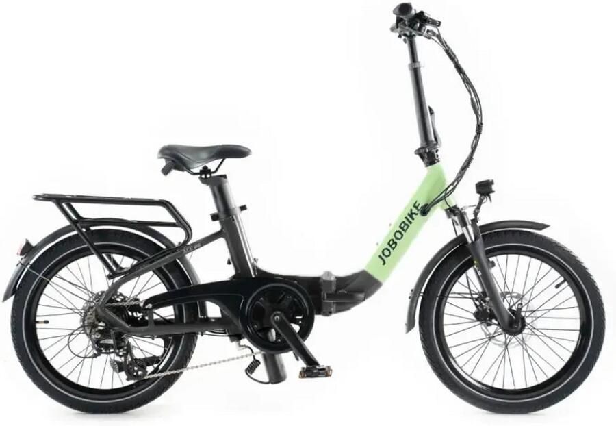 JOBOBIKE Ace Elektrische Vouwfiets Lage Instap 20 Inch 250W Motor 7 Versnellingen 50 km Actieradius Mechanische Schijfrem Groen