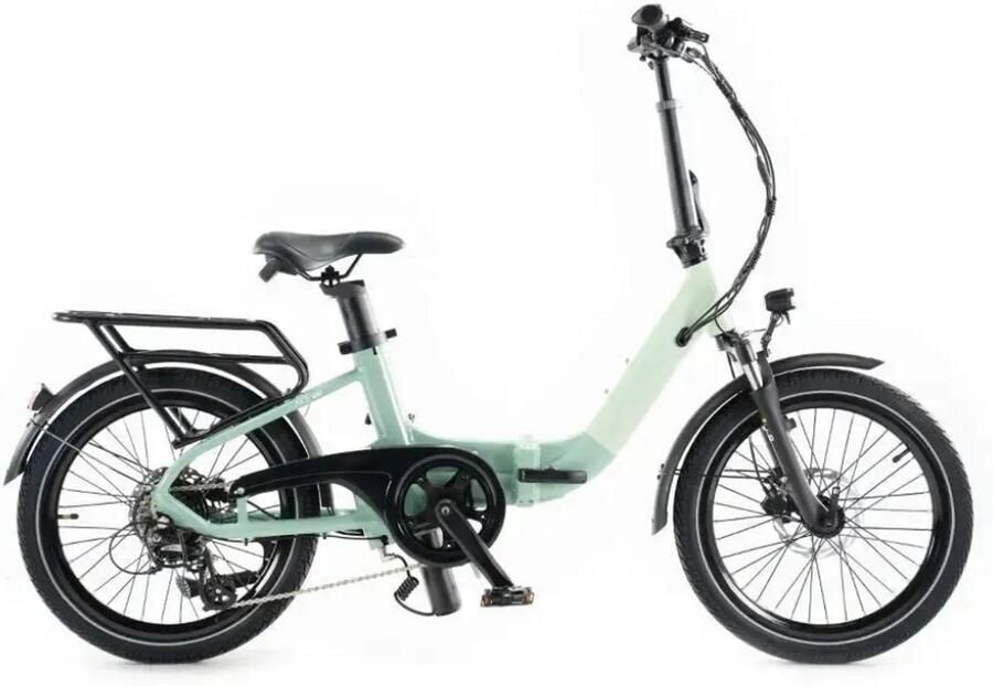 JOBOBIKE Ace Pro Elektrische Vouwfiets Lage Instap 20 Inch 250W Motor 7 Versnellingen 50 km Actieradius Hydraulische Schijfremmen Groen