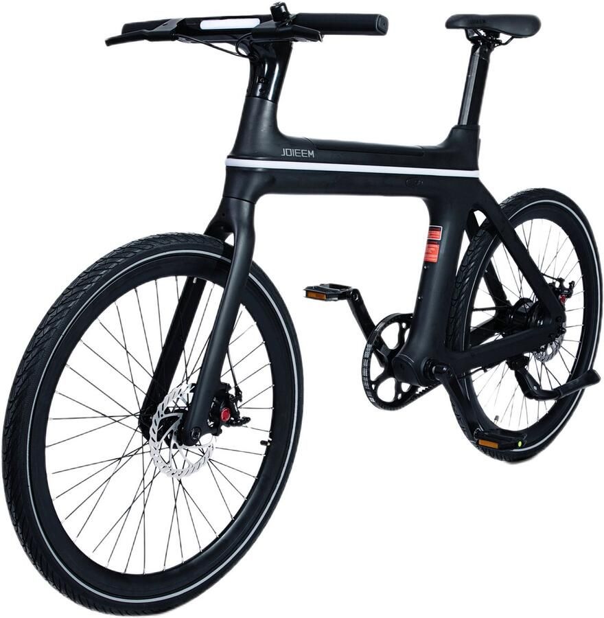 Joieem X Elektrische Fiets Smart Urban Ebike 28 inch Herenfiets Grijs 165-210 cm 250 watt Achterwielmotor 100km actieradius Max 25km u en ILT goedgekeurd Hydraulische Schijfrem