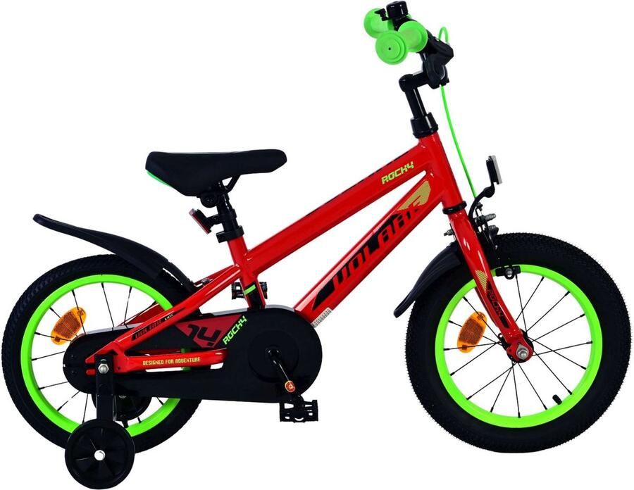 Jongensfiets Kinderfiets Volare Rocky Kinderfiets Jongens 14 inch Rood - Foto 2