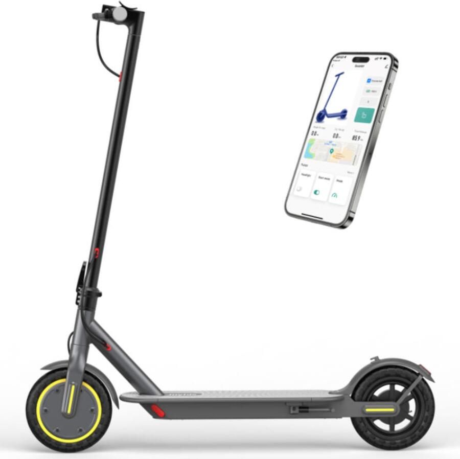 Joyhis JS01 Elektrische step voor volwassenen – 250W Motor – 36V 7.8Ah – accu 8.5 inch massieve band – tot 20 km u – APP – Opvouwbare E-Step – Grijs