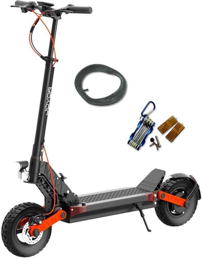 Joyor S5PRO ABE Elektrische Step Volwassenen – 500W – 48V26Ah Batterij–Tot 70 km – 10 inch Banden – Dubbele vering & schijfrem – LCD display – ABE