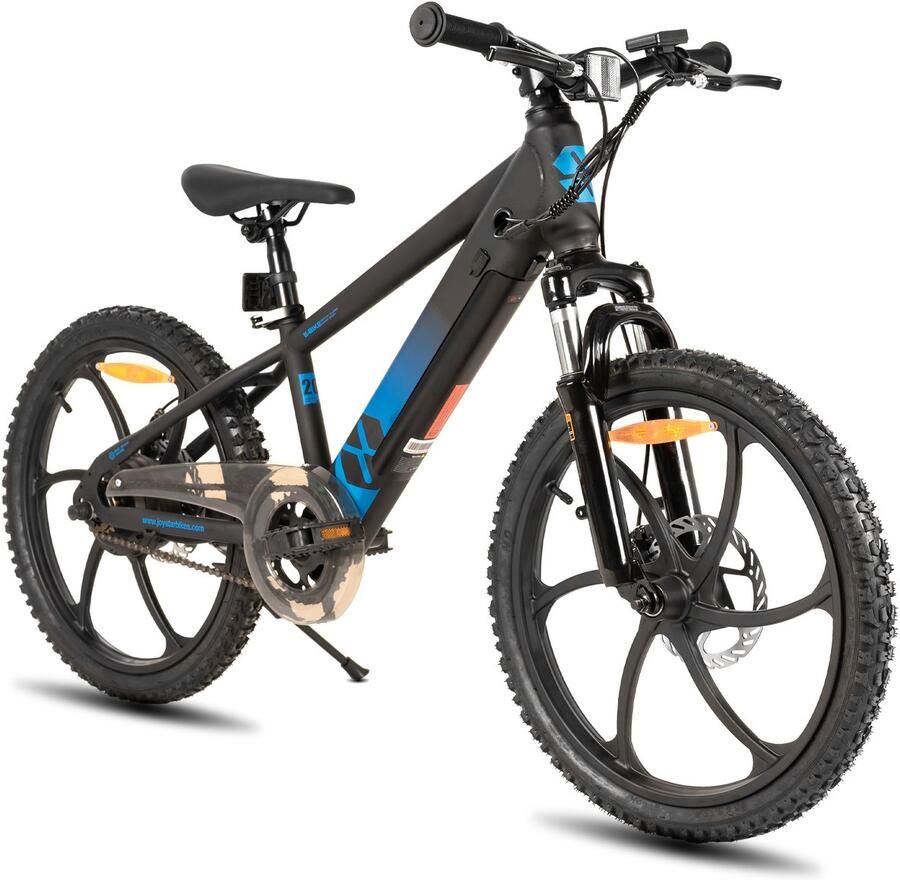 JOYSTAR Elektrische Fiets E-Bike – 20 Inch – Voor Kinderen Tieners – 250W Motor – 1 Versnelling – Bladwiel – Mechanische Schijfrem – Zwart