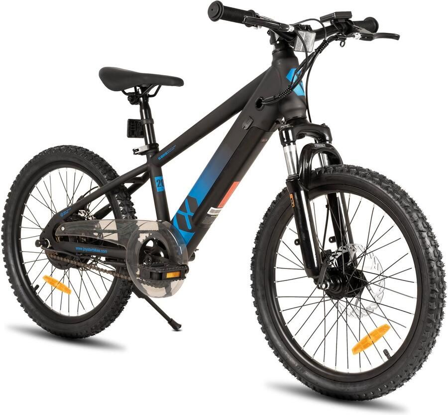 JOYSTAR Elektrische Fiets E-Bike – 20 Inch – Voor Kinderen Tieners – 250W Motor – 1 Versnelling – Spaakwiel – Mechanische Schijfrem – Zwart