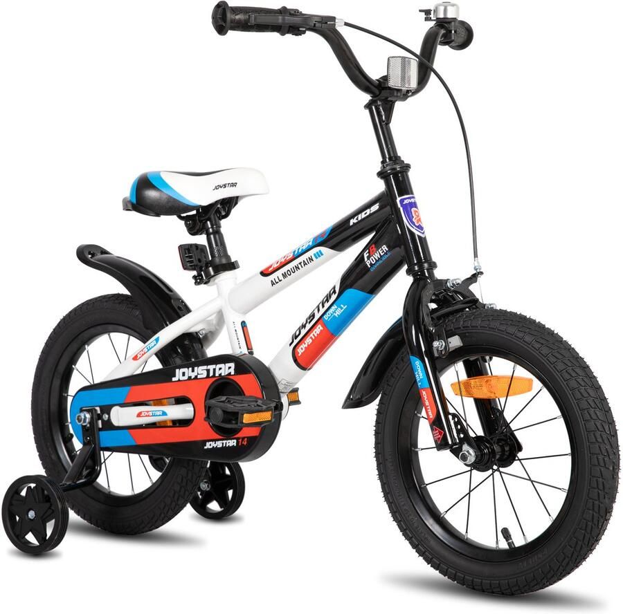 JOYSTAR New Berry Kinderfiets 16 Inch Voor & (4-7 Jaar) Inclusief Zijwieltjes Wit