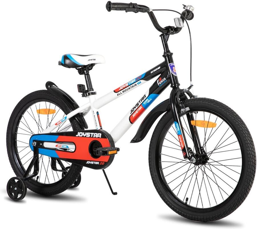 JOYSTAR New Berry Kinderfiets 20 Inch Voor & (7-13 Jaar) Inclusief Zijwieltjes Wit