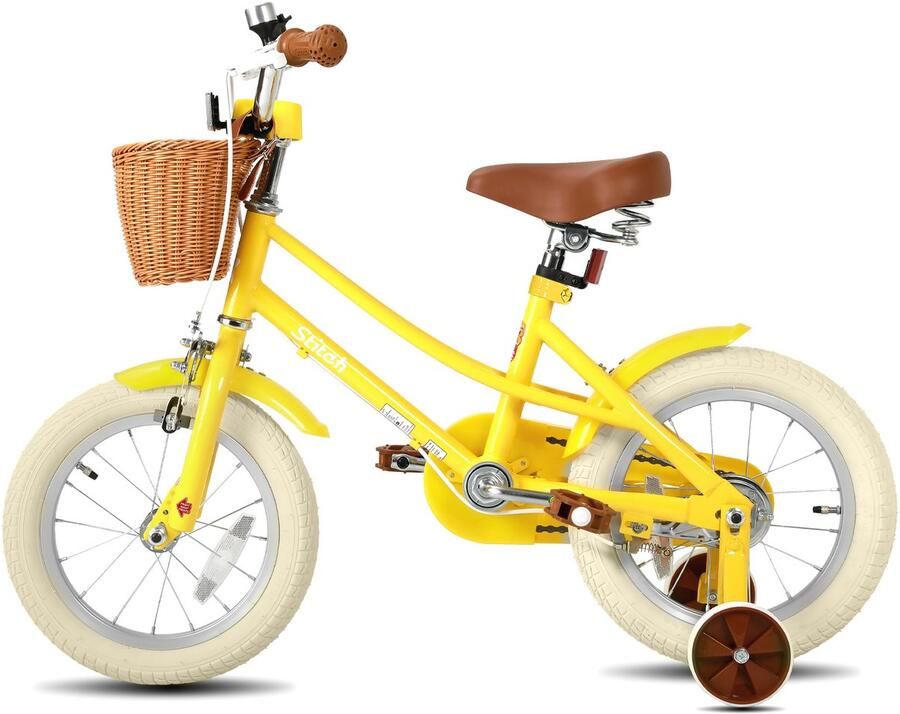JOYSTAR STITCH Fantasy Meisjesfiets 16 inch – Geel Kinderfiets met Zijwieltjes & Mandje – 3-5 jaar - Foto 2