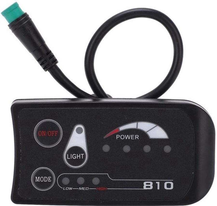 Karzo Elektrische Fiets LED Display Panel 36V 48V Elektrische Fiets LED Display Configuratiescherm voor Elektrische Fiets Modificatie