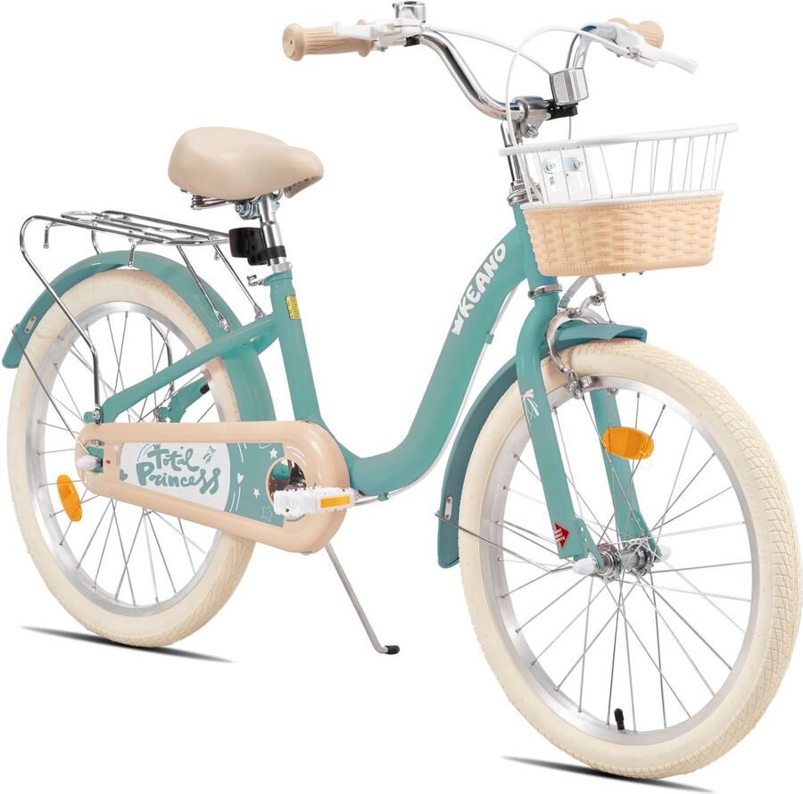 Keano Kinderfiets 20 Inch Voor & (7-13 Jaar) Inclusief Zijwieltjes Groente