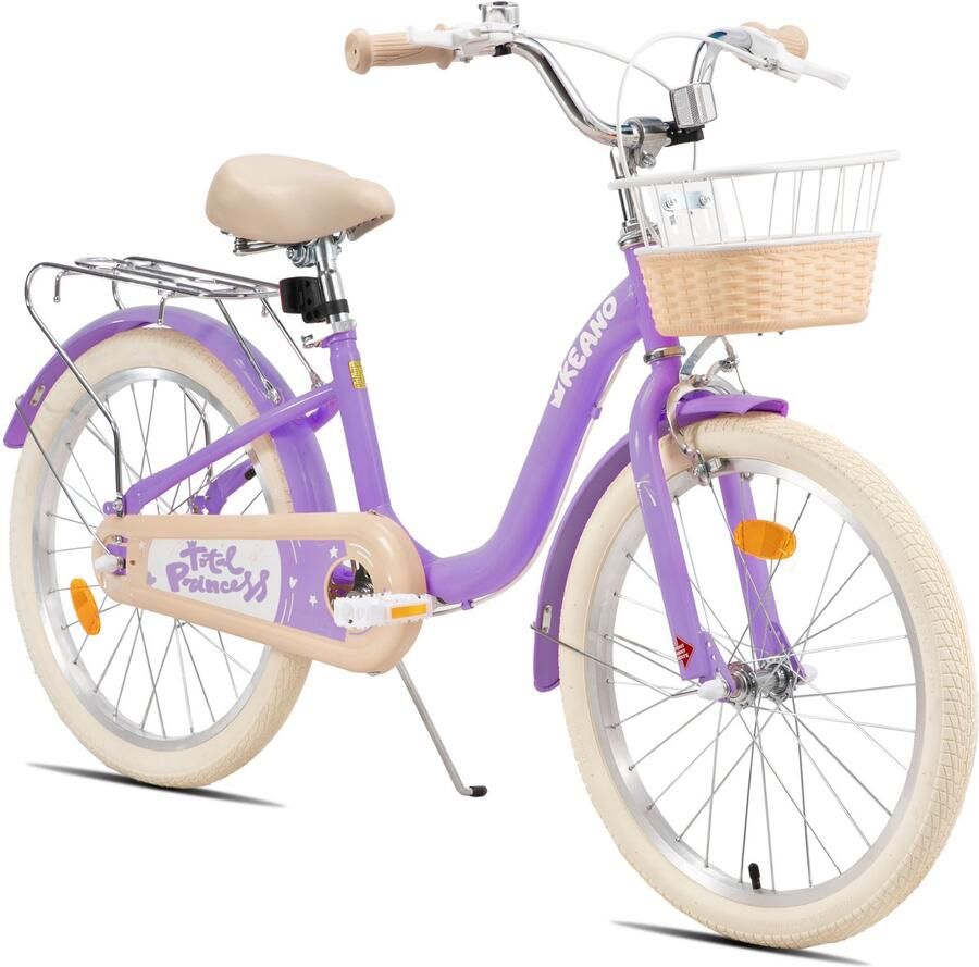 Keano Kinderfiets 20 Inch Voor & (7-13 Jaar) Inclusief Zijwieltjes Paars