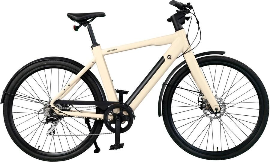 Keskin Bike Keskin cBike1 Elektrische Fiets – 36V 12Ah Accu (432Wh) – Achterwielmotor – Actieradius tot 70 km – 27.5×1.75 Inch Banden – LCD Display – Shi o 8 Versnellingen – Schijfrem – Stadsfiets – Max. Belastbaar 120 kg – Zand Mat