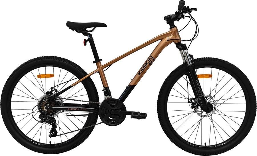 Keskin Bike MTB PRO Mountainbike 29 inch 21 versnellingen Shi o Framemaat: 39 cm – Zwart Brons