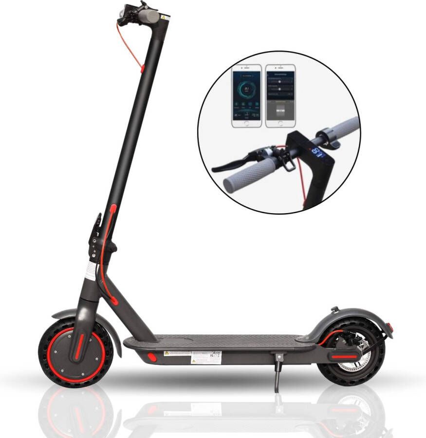 Kick&Move Pro Elektrische Step E Scooter Waterbestendig Anti lek Banden 31 km u App LED verlichting Cruise Control Schokbestendige wielen Anti diefstal optie