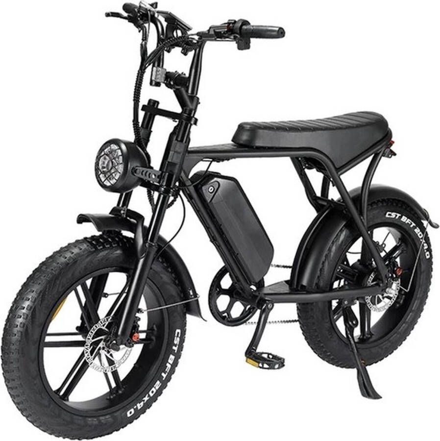 Kick&Move Fatbike – E-Fatbike – Fatbike V20 – Elektrische Fiets – Elektrische Fatbike – Fatbike Electrisch – 250W Vermogen – Shi o 7 Versnellingen – Zwart