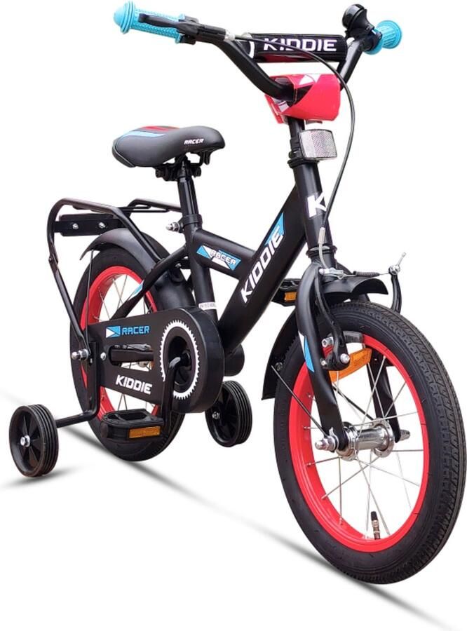 Kiddie Kinderfiets Boy 14'' Black Blue Red