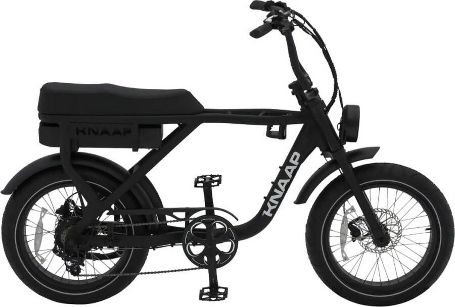 KNAAP BIKES KNAAP AMS X Fatbike Zwart 250W Elektrische Fatbike