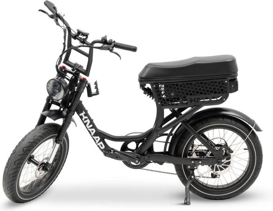 KNAAP BIKES KNAAP LON BLACK + Front rack Elektrische fatbike Rijklaar 2 jaar garantie Lid van RAI vereniging