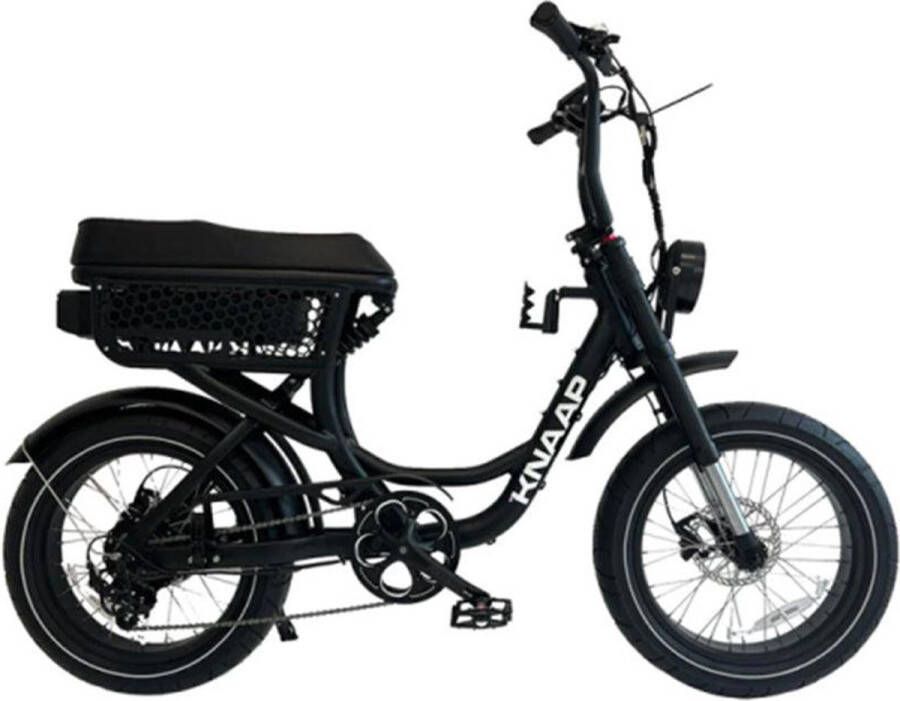 KNAAP BIKES KNAAP LON Fatbike Zwart 250W Elektrische Fatbike