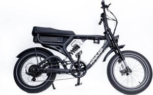 KNAAP BIKES RTD Black Elektrische Fatbike Motor 36V 250W Accu 36V 21Ah (756Wh) Voor- en achtervering
