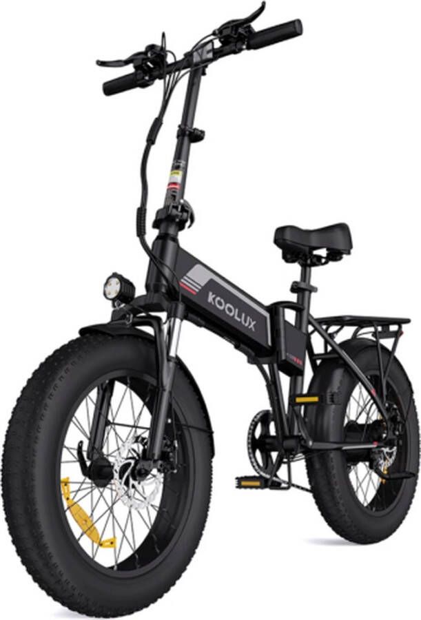 Koolux Elektrische Fiets BK10S 20*4.0 Inch Fat Tire City Commuter EBike met Afneembare 48V 13Ah Lithium Batterij Opvouwbaar E-Bike met 250W Motor 7 Versnellingen IP54 Waterdicht