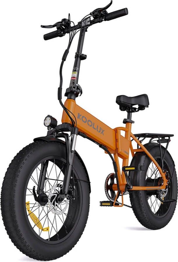 Koolux Elektrische Fiets BK10S 20*4.0 Inch Fat Tire City Commuter EBike met Afneembare 48V 13Ah Lithium Batterij Opvouwbaar E-Bike met 250W Motor 7 Versnellingen IP54 Waterdicht