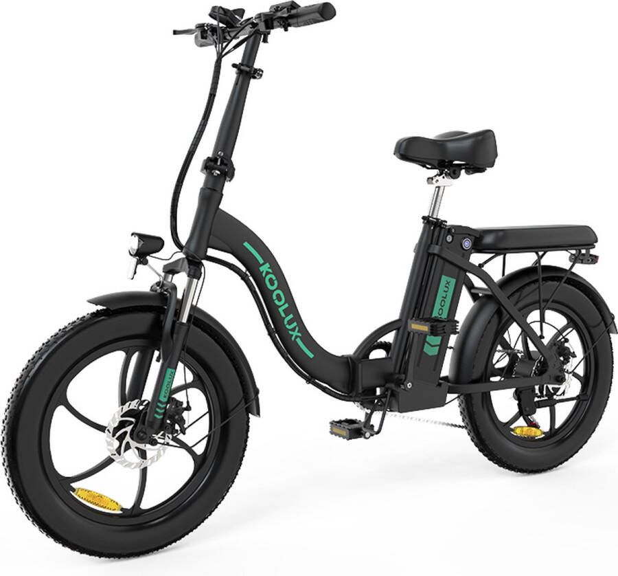 Koolux Elektrische Fiets BK6S 20*3.0 Inch Fat Tire City Commuter EBike met Afneembare 36V 15Ah Lithium Batterij Opvouwbaar E-Bike met 250W Motor 7 Versnellingen IP54 Waterdicht