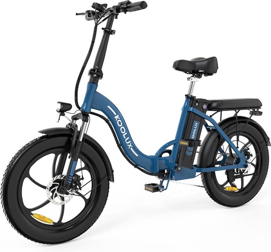 Koolux Elektrische Fiets BK6S 20*3.0 Inch Fat Tire City Commuter EBike met Afneembare 36V 15Ah Lithium Batterij Opvouwbaar E-Bike met 250W Motor 7 Versnellingen IP54 Waterdicht