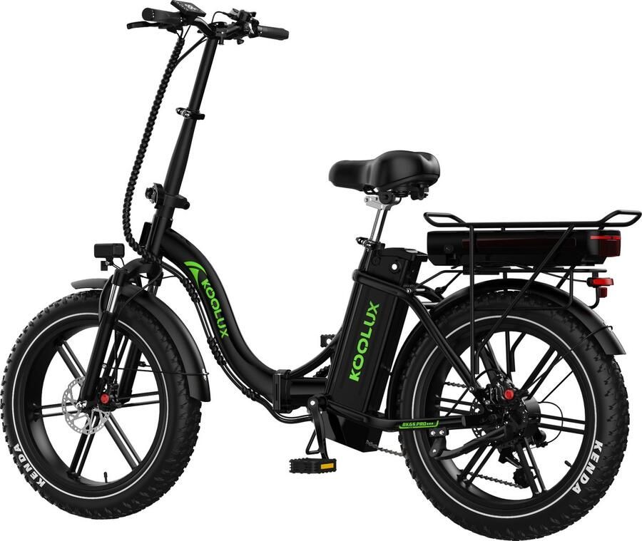 Koolux BK6S PRO – Opvouwbare E-Bike – Dual-Battery – Hydraulische Rem – 20×4.0″ Fat Tires