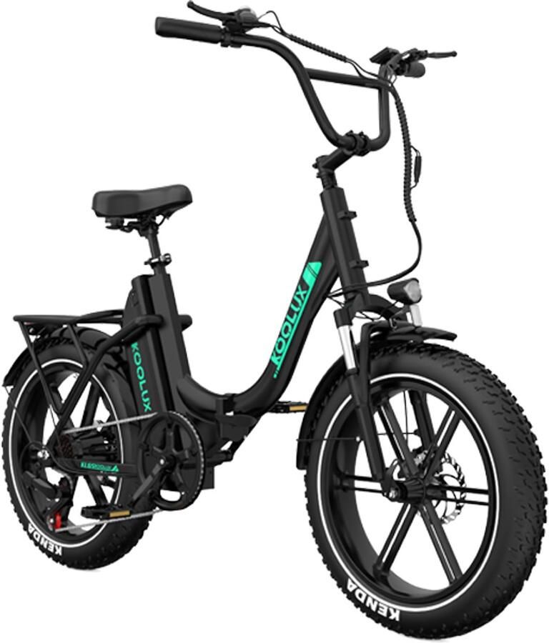 Koolux KL6S Elektrische Vouwfiets E-Bike 20x4.0 Inch banden 48V 15.6Ah 750Wh Lithium Accu 250W Motor Maximaal snelheid 25km u Maximaal bereik 120km 7-speed versnellingen LCD Scherm Zwart Gratis Rijklaar Bezorgd - Foto 2