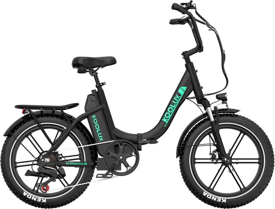 Koolux KL6S – Folding E-Bike – 250W Motor – 48V 15.6Ah Battery – 20 Fat Tires – Hydraulic Brakes