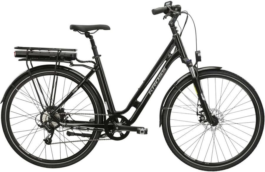 Kross E-bike 28'' Sentio Hybrid 1.0 model 2025 zwart glans Medium (20'')