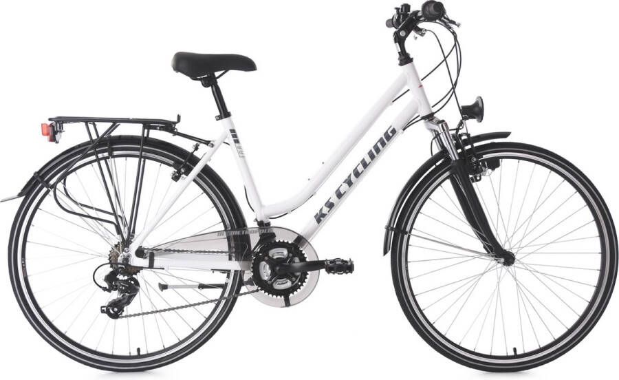 KS Cycling Fiets 28 inch Metropolis trekkingfiets dames 21 versnellingen