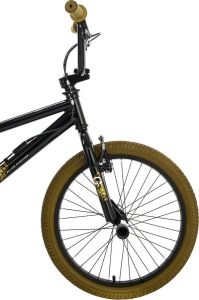 KS Cycling Fiets BMX Freestyle 20'' G-Acid zwart goud 28 cm